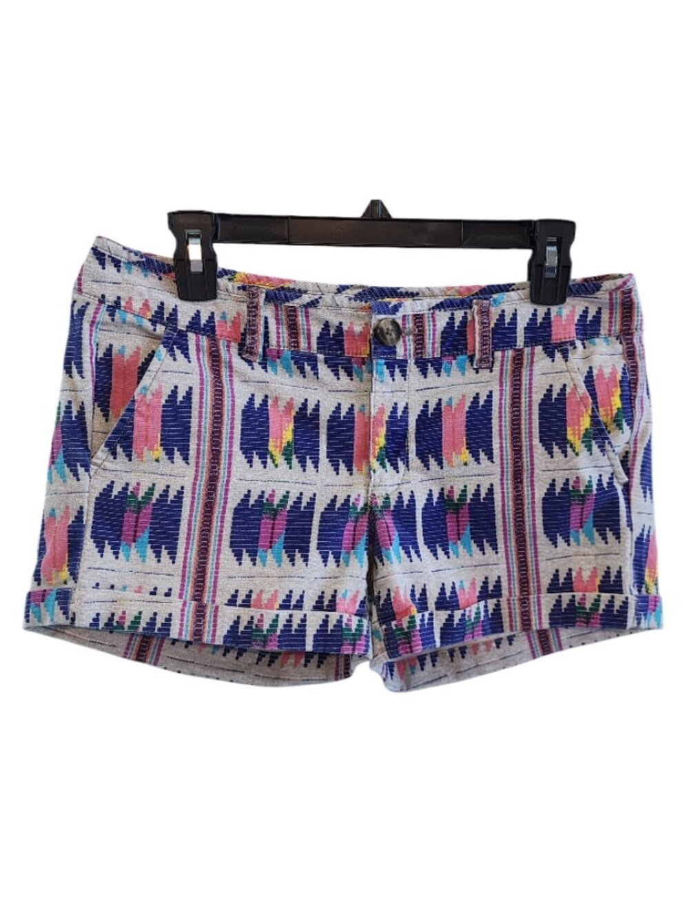 AEO 6 Colorful Tribal Patterned Shorts Cotton